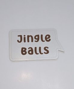jingle balls engraved xmas prop