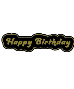 Happy Birthday word prop