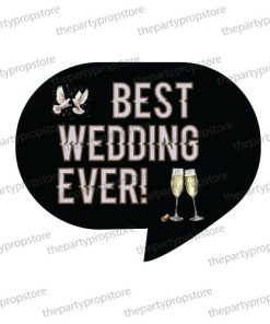 best wedding ever uv printed wedding photo booth prop sign