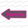 hottie arrow photo booth sign prop