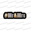 mr mrs hashtag uv printed wedding photo booth prop sign