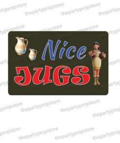 nice jugs uv printed party photobooth prop sign
