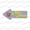 office clown uv printed corporate photo booth arrow prop sign