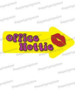 office hottie uv printed corporate photo booth arrow prop sign