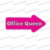 office queen uv printed corporate photo booth arrow prop sign