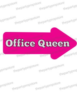 office queen uv printed corporate photo booth arrow prop sign