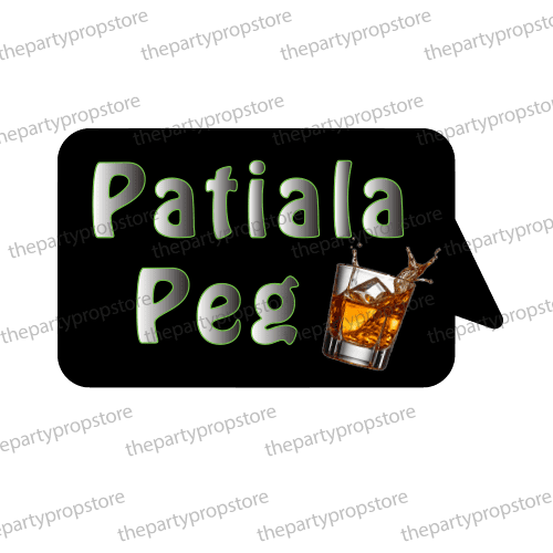 patiala peg desi indian photobooth prop sign