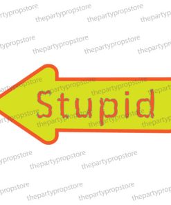 stupid arrow photo booth sign prop