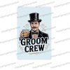 team groom rectangle uv printed wedding photo booth prop sign