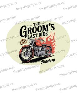 the grooms last ride uv printed wedding photo booth prop sign