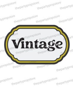 vintage frame uv printed party photobooth prop sign