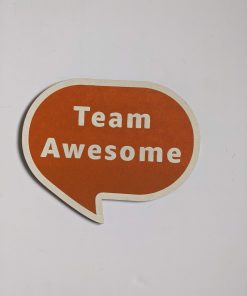 Team Awesome speech bubble word prop