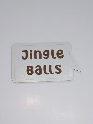 jingle balls engraved xmas prop