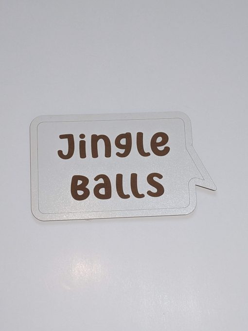 jingle balls engraved xmas prop