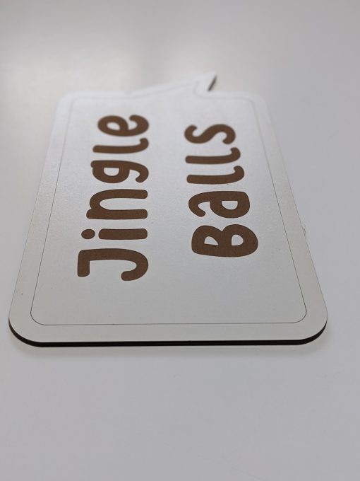 jingle balls engraved xmas prop