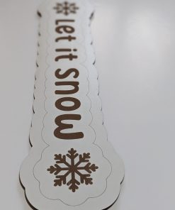 let it snow engraved xmas prop