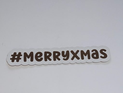 merry xmas engraved prop