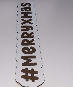 merry xmas engraved prop