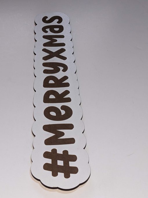 merry xmas engraved prop