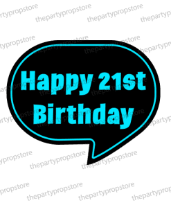happy 21st birthday photobooth prop