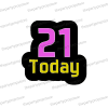 21 Today photobooth prop