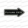 future ceo corporate photo booth arrow prop sign