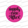 happily ever after uv printed wedding photo booth prop sign
