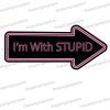 im with stupid arrow photo booth sign prop