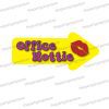 office hottie uv printed corporate photo booth arrow prop sign
